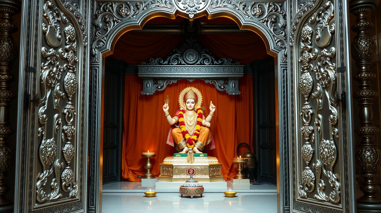 Sanctum of Sote Wale Baba prepared for live darshan